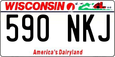 WI license plate 590NKJ
