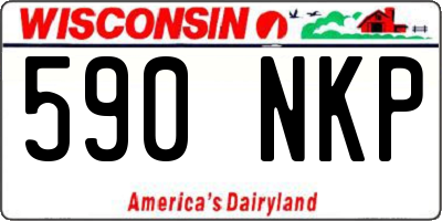 WI license plate 590NKP