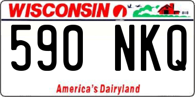 WI license plate 590NKQ