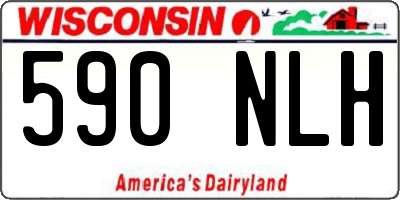 WI license plate 590NLH