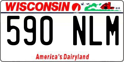 WI license plate 590NLM