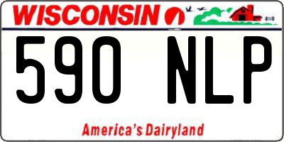 WI license plate 590NLP