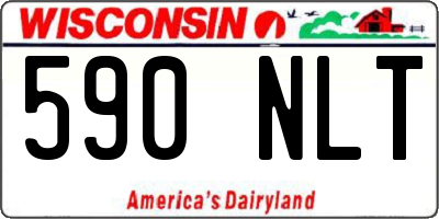 WI license plate 590NLT