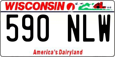 WI license plate 590NLW