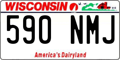 WI license plate 590NMJ