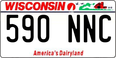 WI license plate 590NNC