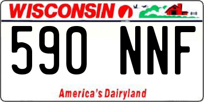 WI license plate 590NNF