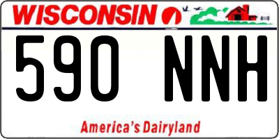 WI license plate 590NNH