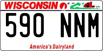 WI license plate 590NNM