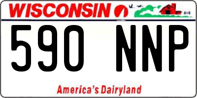 WI license plate 590NNP