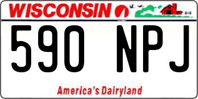 WI license plate 590NPJ