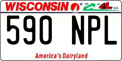 WI license plate 590NPL