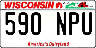 WI license plate 590NPU
