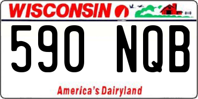 WI license plate 590NQB