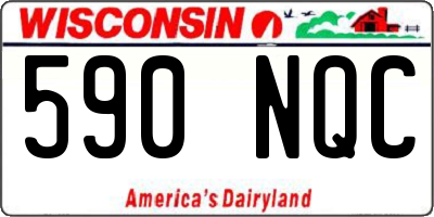 WI license plate 590NQC