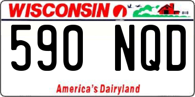 WI license plate 590NQD