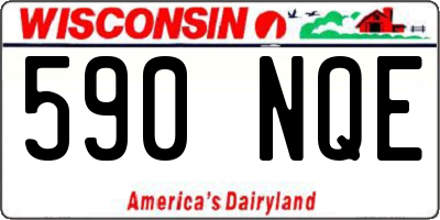 WI license plate 590NQE