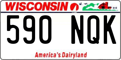 WI license plate 590NQK