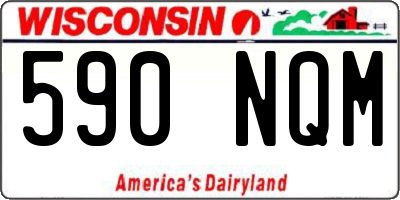 WI license plate 590NQM