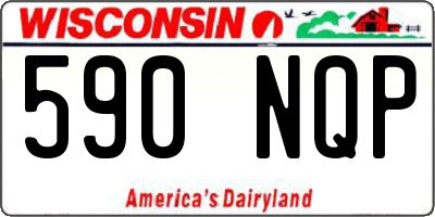 WI license plate 590NQP