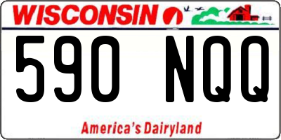 WI license plate 590NQQ