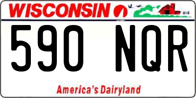 WI license plate 590NQR