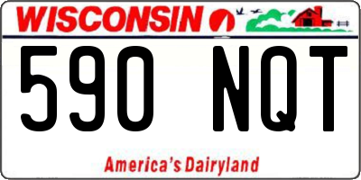 WI license plate 590NQT