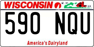 WI license plate 590NQU