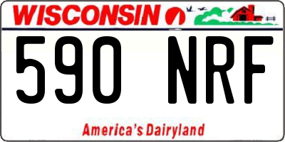 WI license plate 590NRF
