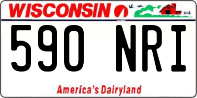 WI license plate 590NRI