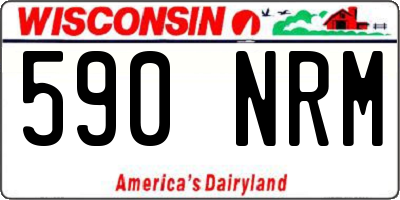 WI license plate 590NRM