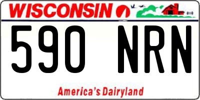 WI license plate 590NRN