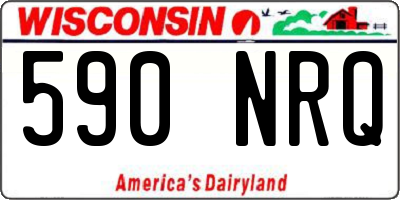 WI license plate 590NRQ