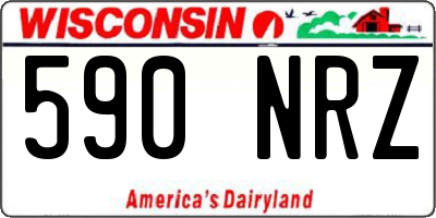 WI license plate 590NRZ