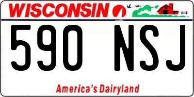 WI license plate 590NSJ