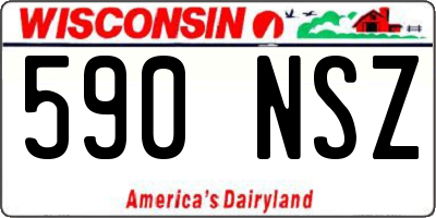 WI license plate 590NSZ