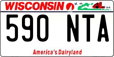 WI license plate 590NTA