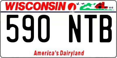 WI license plate 590NTB