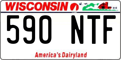WI license plate 590NTF