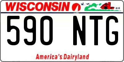 WI license plate 590NTG