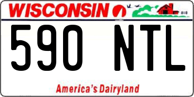 WI license plate 590NTL