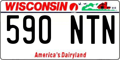 WI license plate 590NTN