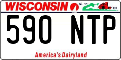 WI license plate 590NTP