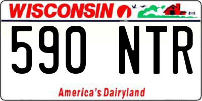 WI license plate 590NTR