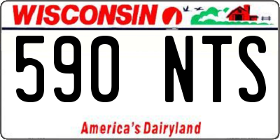 WI license plate 590NTS