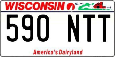 WI license plate 590NTT