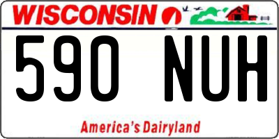 WI license plate 590NUH