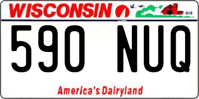 WI license plate 590NUQ
