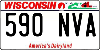 WI license plate 590NVA