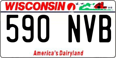 WI license plate 590NVB
